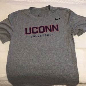 Nike grey short sleeve UConn volleyball
